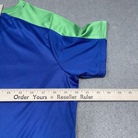 Seattle Sounders Jersey Womens Large Blue Green Fan Base Shirt Season 2024 NEW - Picture 10 of 11